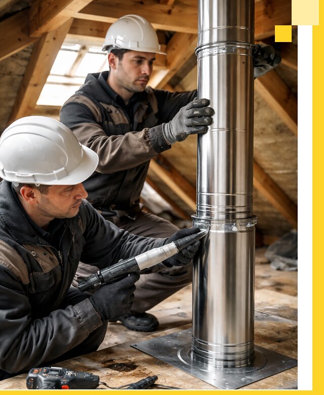 Монтаж дымоходов для каминов в Муравленке с гарантией качества