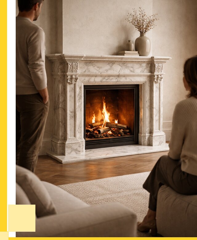 Мраморные камины под ключ в Муравленке от 267650 р. | ЭриданМрв