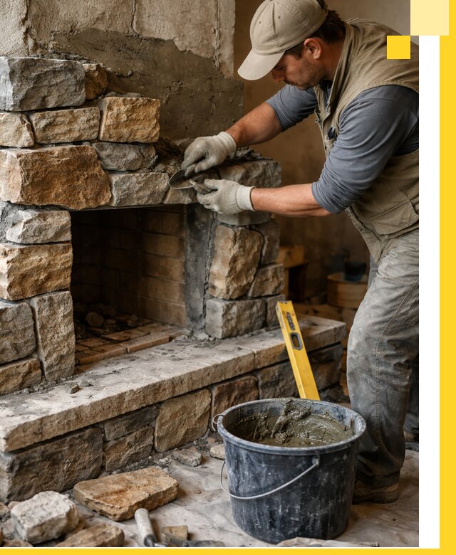 Изготовление и установка каменных каминов под ключ в Муравленке