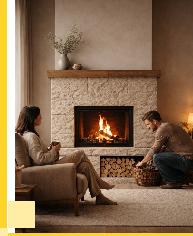 Камины для дома в Муравленке под ключ от 160590 р. | ЭриданМрв