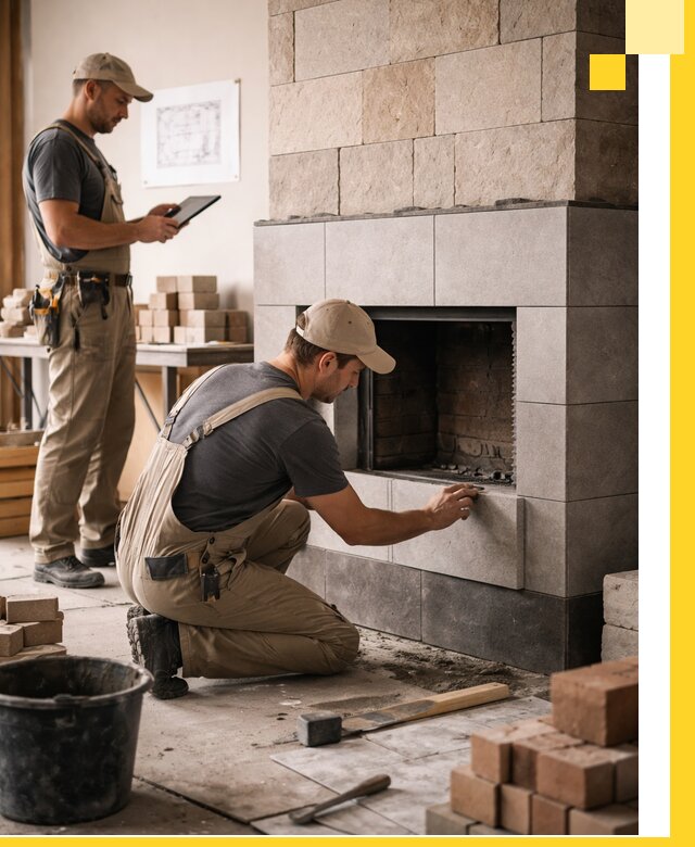 Индивидуальные проекты каминов и каминных систем в Муравленке