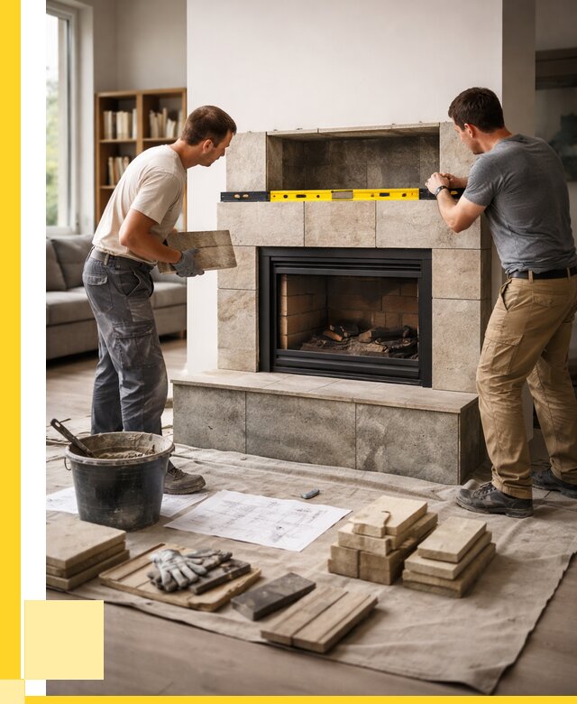 Монтаж каминов и установка в Муравленке от 48177 р. | ЭриданМрв