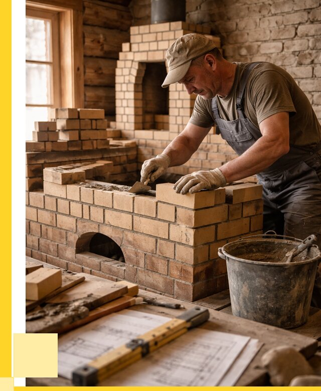 Кладка печей из кирпича в Муравленке цены от 32118 р. - ЭриданМрв