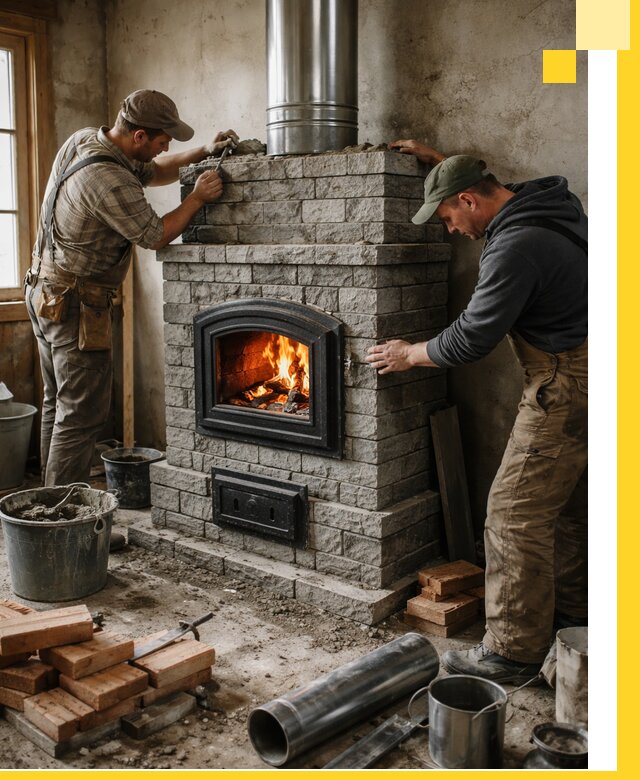 Производство, поставка и монтаж дровяных печей в Муравленке