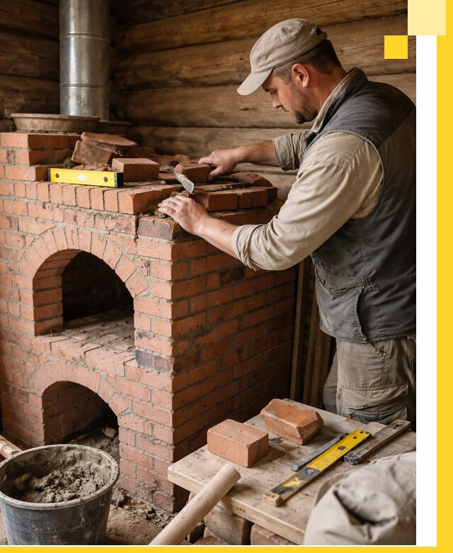 Изготовление и установка русских печей в Муравленке под ключ