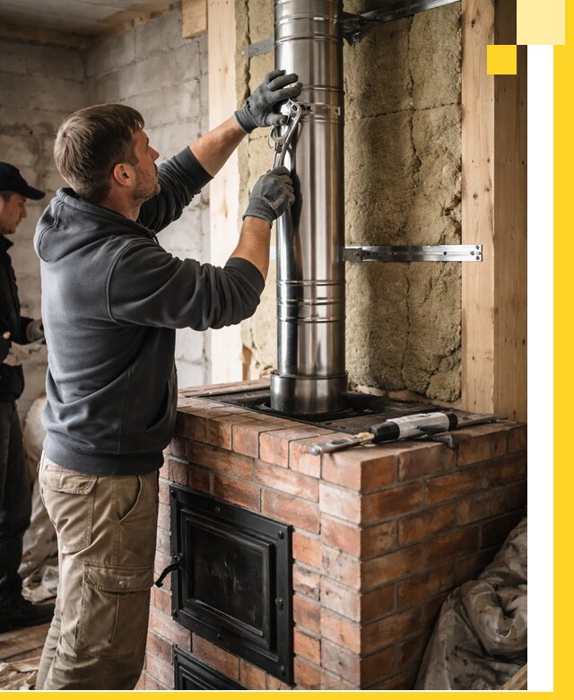 Изготовление и монтаж печей и дымоходов под ключ в Муравленке