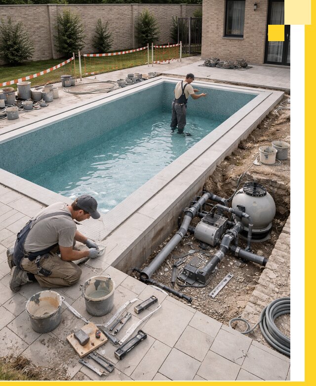 Строительство бассейнов под ключ в Муравленке: проекты и монтаж