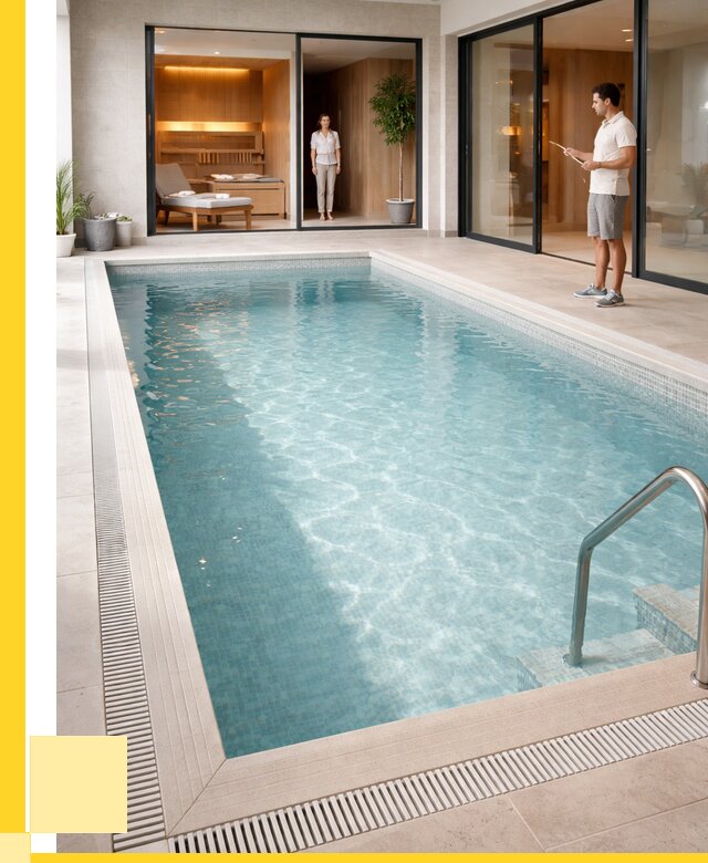 Отделка бассейна пленкой ПВХ в Муравленке от 3747 р. - ЭриданМрв