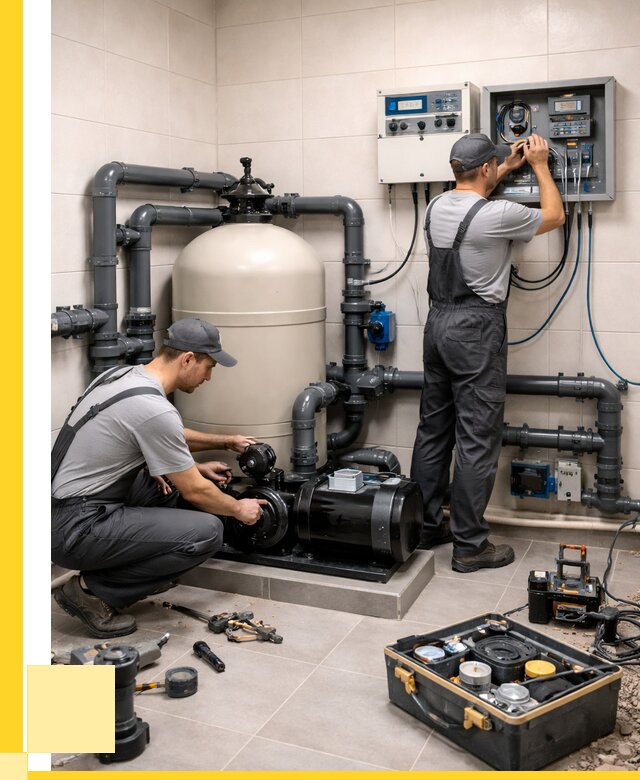 Монтаж оборудования для бассейнов в Муравленке от 42824 р. | ЭриданМрв