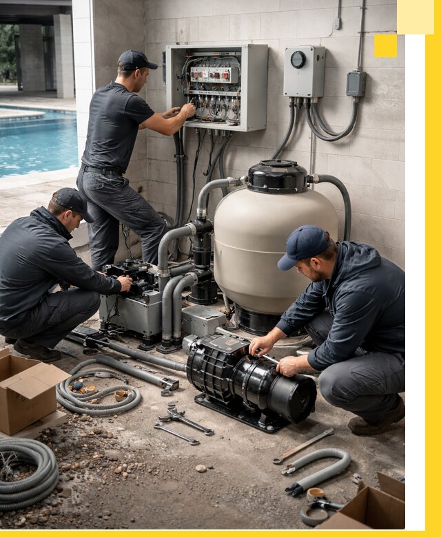 Профессиональный монтаж оборудования для бассейнов в Муравленке