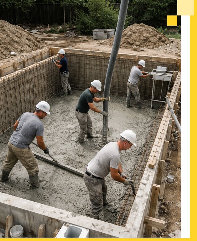 Строительство бетонных бассейнов под ключ в Муравленке