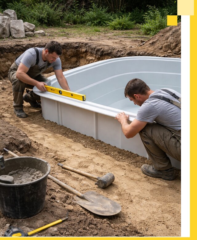 Производство и установка пластиковых бассейнов в Муравленке под ключ