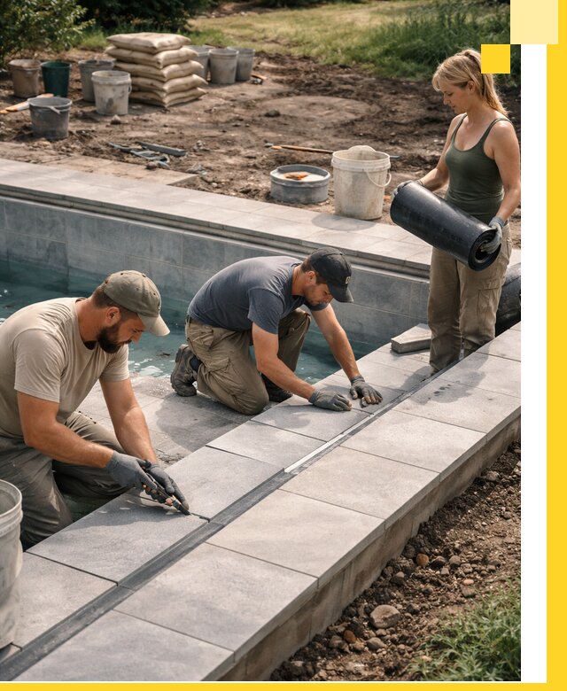 Строительство и монтаж уличных бассейнов под ключ в Муравленке