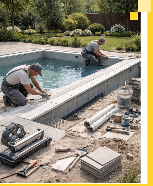 Строительство открытых бассейнов под ключ в Муравленке профессионально