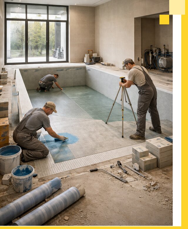 Проект и строительство закрытых бассейнов в Муравленке под ключ