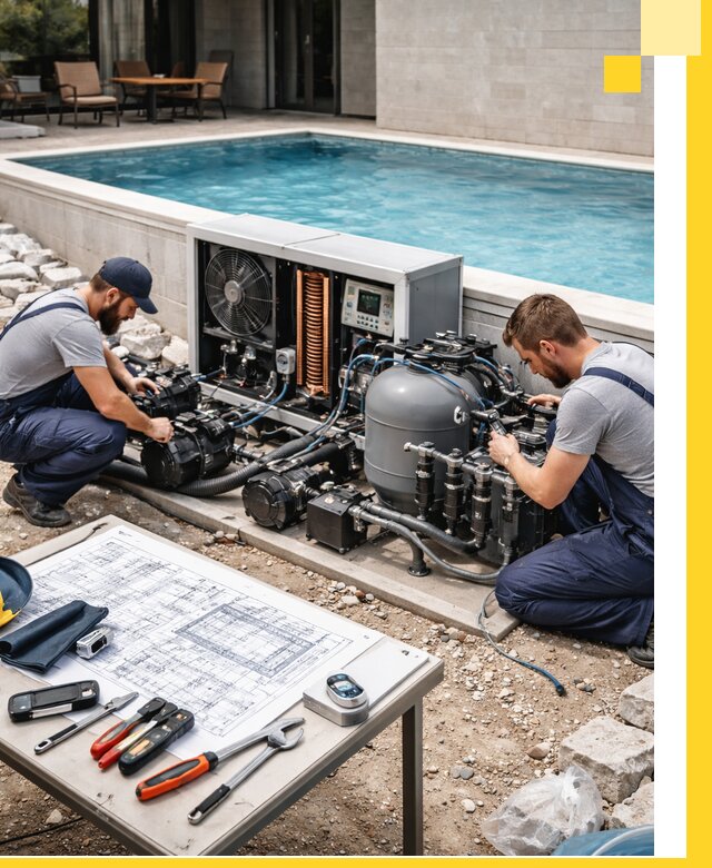 Проектирование и монтаж бассейнов с подогревом в Муравленке