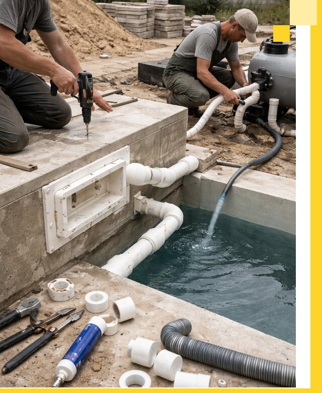 Строительство скиммерных бассейнов под ключ в Муравленке