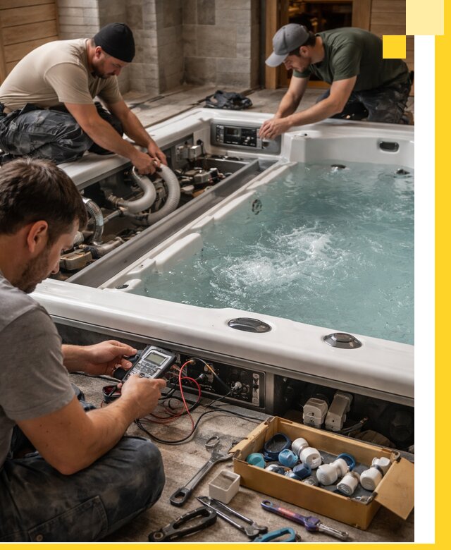 Гидромассажные бассейны под ключ в Муравленке, дизайн и монтаж