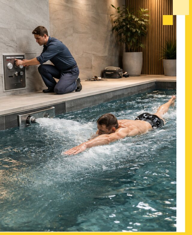 Проектирование и монтаж бассейнов с противотоком в Муравленке