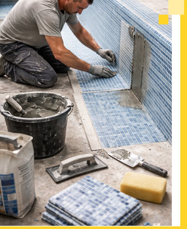 Укладка и ремонт мозаики для бассейнов под ключ в Муравленке