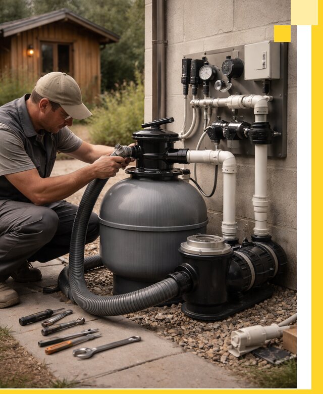 Продажа и монтаж фильтров и насосов для бассейнов в Муравленке