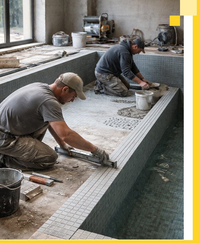 Строительство бассейна в частном доме в Муравленке под ключ