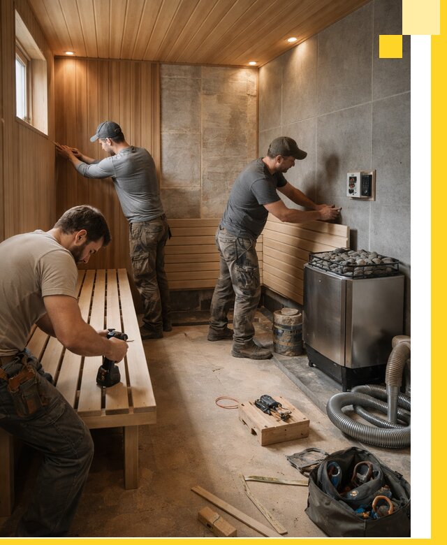 Сауны под ключ в Муравленке, проектирование, строительство, отделка