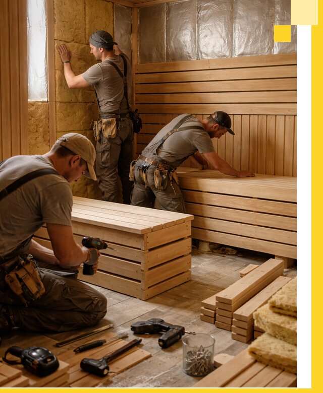 Профессиональное строительство саун под ключ в Муравленке