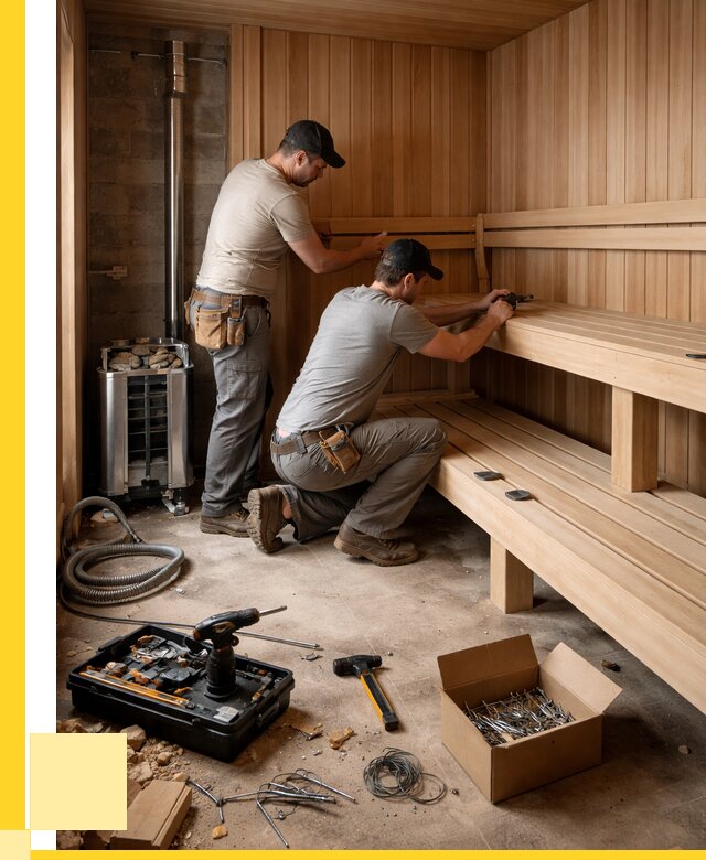 Монтаж саун под ключ в Муравленке от 128472 р. | ЭриданМрв