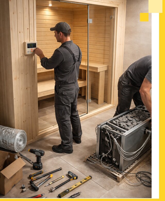 Поставка, установка и монтаж электрических саун в Муравленке