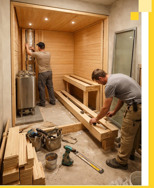 Проектирование и установка домашних саун под ключ в Муравленке