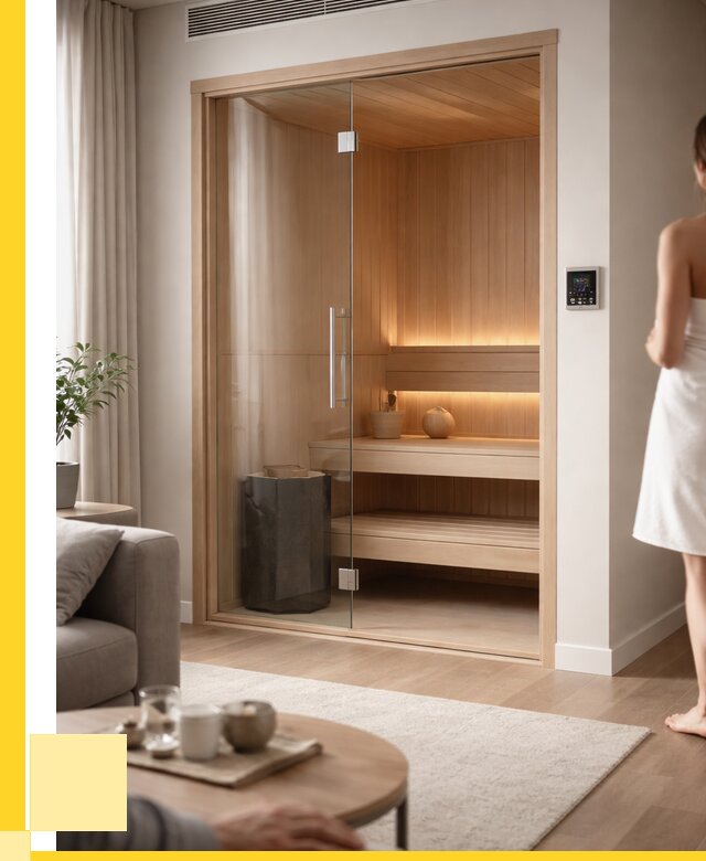 Сауна в квартире под ключ в Муравленке от 128472 р. ЭриданМрв