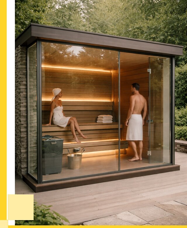 Сауна стеклянная и двери для сауны в Муравленке от 267650 р. | ЭриданМрв