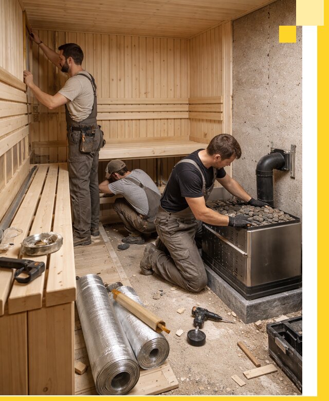 Индивидуальные сауны на заказ в Муравленке под ключ, проект и монтаж