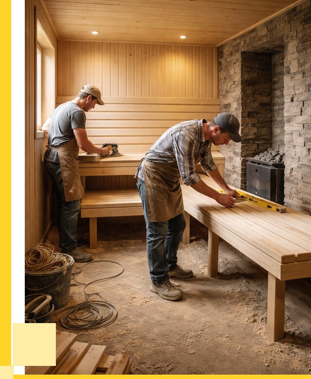 Отделка бани в Муравленке: внутренняя отделка от 3212 р. | ЭриданМрв