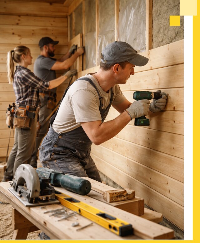 Обшивка бань под ключ в Муравленке: отделка стен и потолков