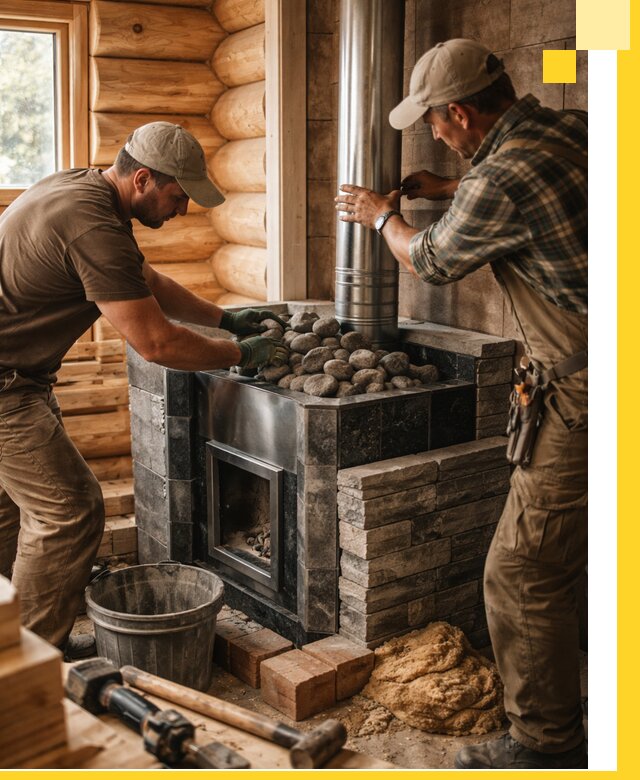 Строительство и отделка русских бань под ключ в Муравленке