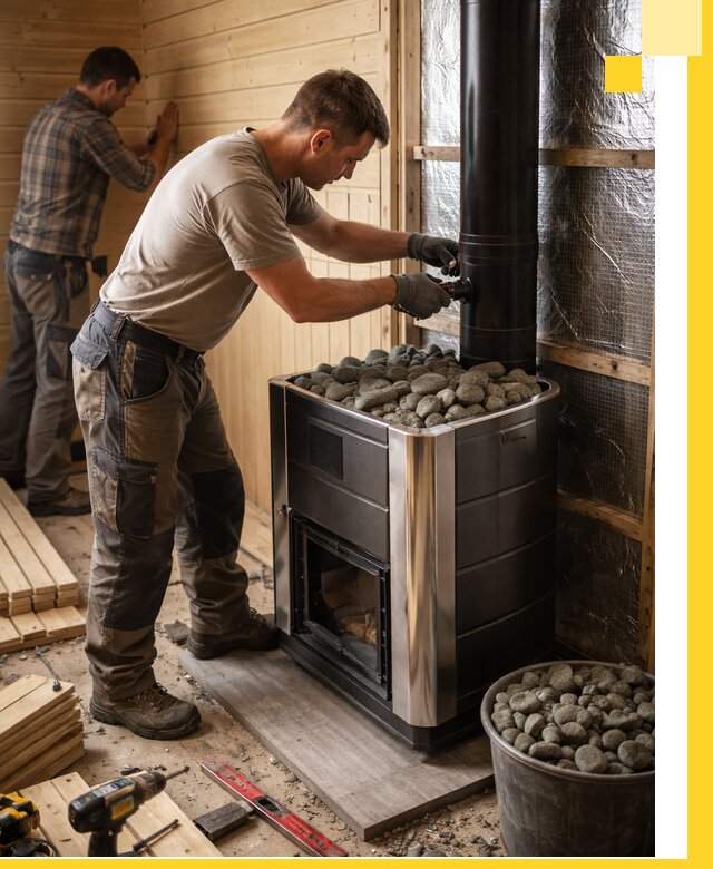 Проектирование и строительство парилок для бани в Муравленке под ключ