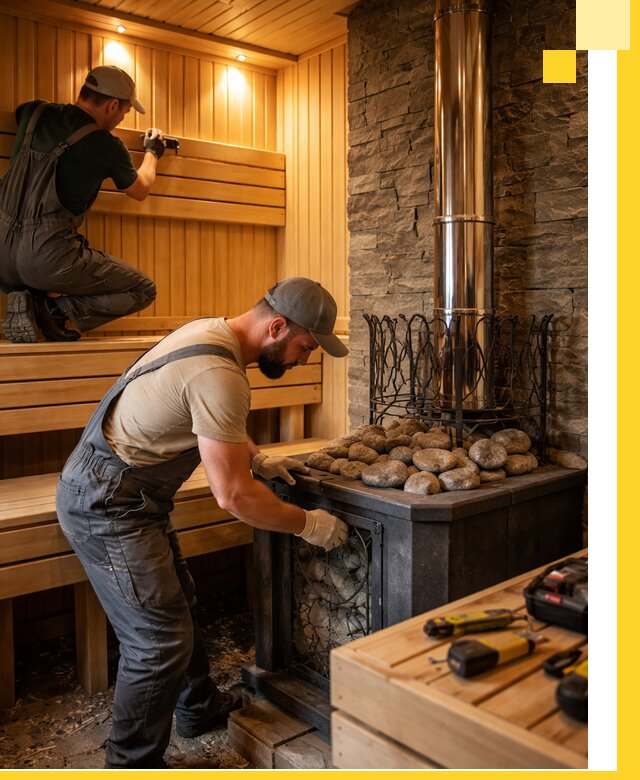 Комплексный дизайн бань, саун и зон отдыха в Муравленке