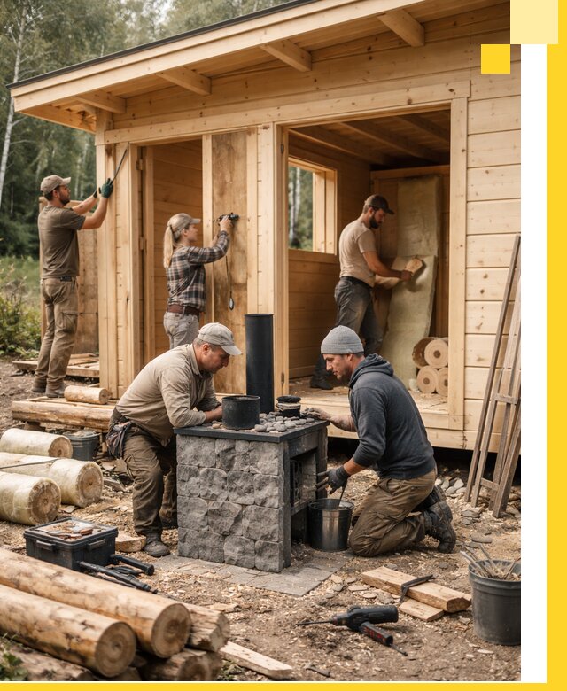 Купить баню под ключ в Муравленке строительство монтаж отделка