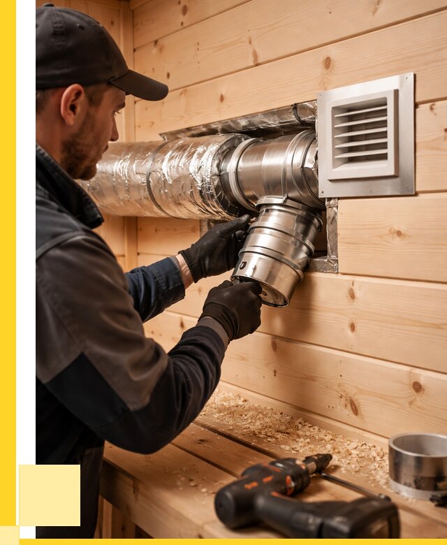 Монтаж вентиляции бани в Муравленке от 12847 р. | ЭриданМрв