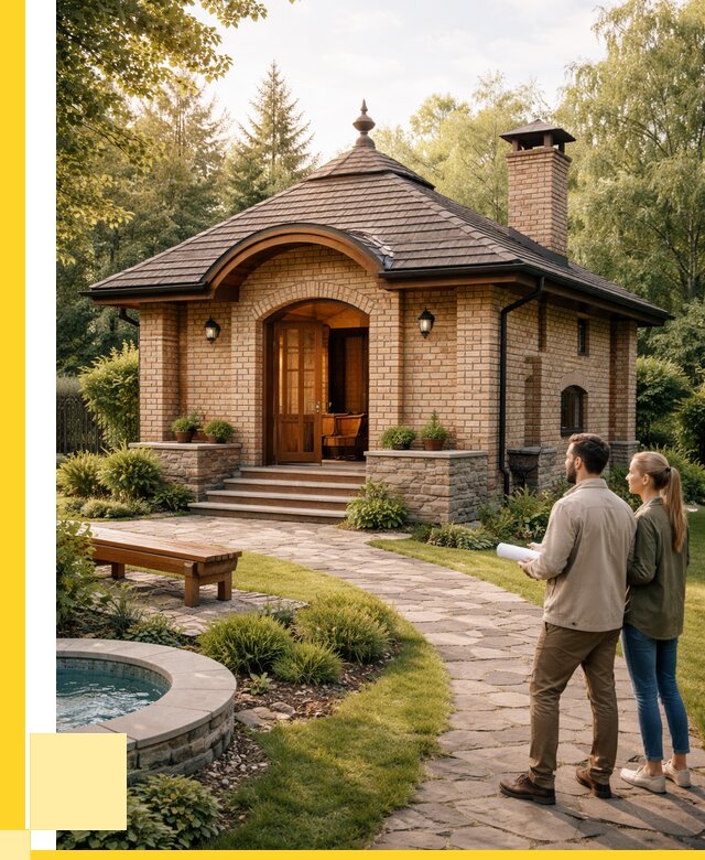 Проект кирпичной бани в Муравленке от 32118 р. | ЭриданМрв