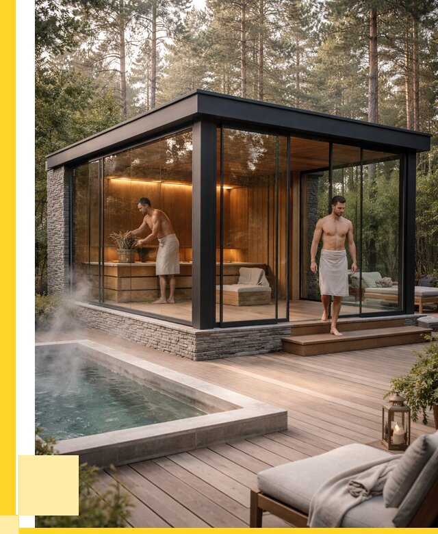 Стеклянные бани и двери в Муравленке от 481770 р. | ЭриданМрв