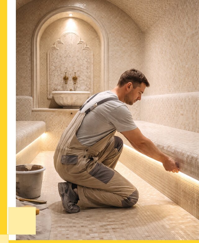 Отделка хамамов под ключ в Муравленке от 5888 р. | ЭриданМрв