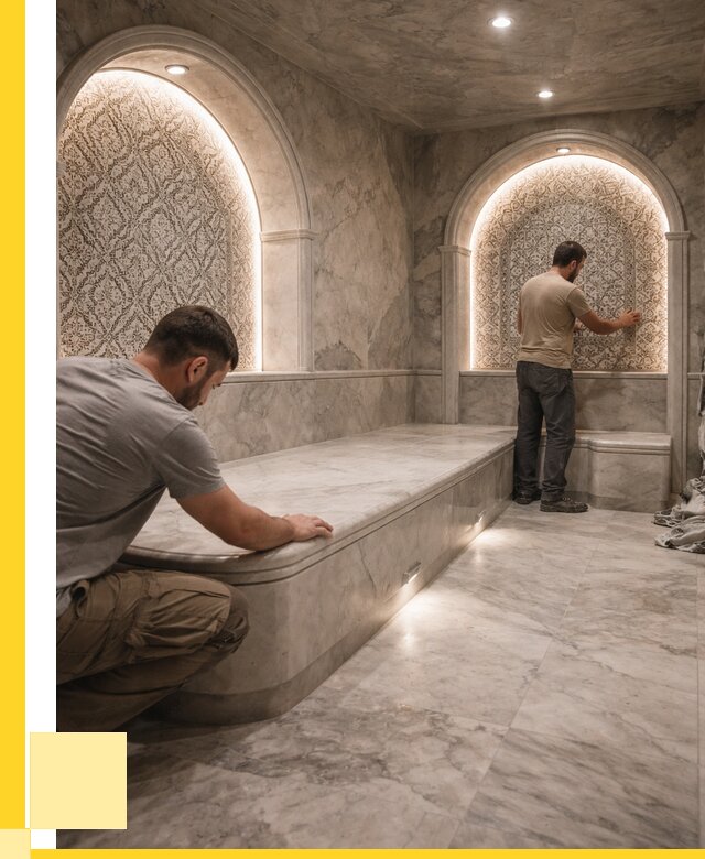 Турецкие бани под ключ в Муравленке от 267650 р. | ЭриданМрв