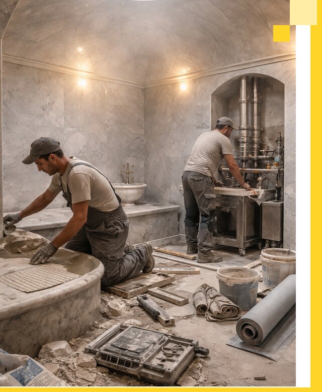 Строительство турецких бань хаммам под ключ в Муравленке