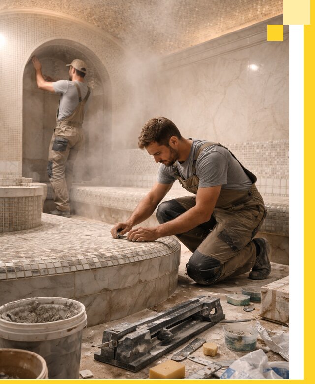 Профессиональный дизайн хамама и SPA под ключ в Муравленке