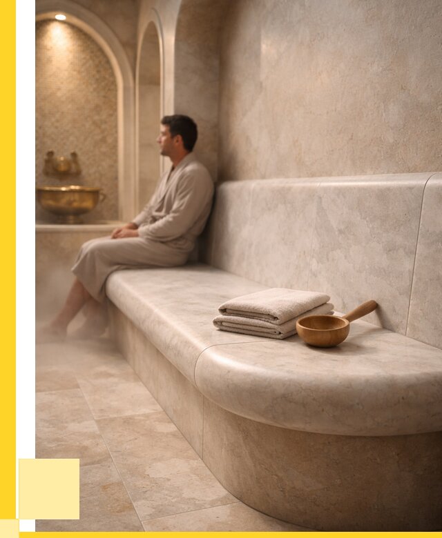 Сиденья для хамама в Муравленке под ключ от 12847 р. | ЭриданМрв