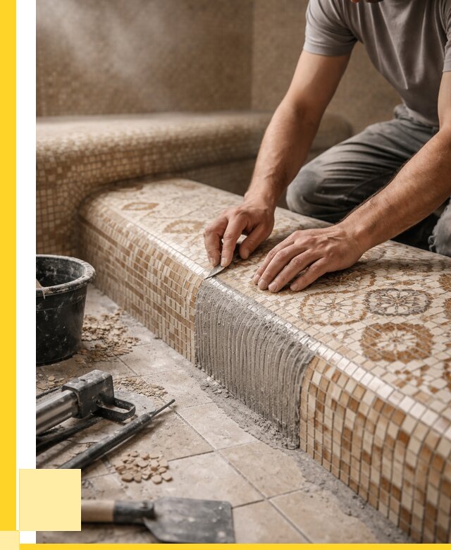 Плитка для хамама под ключ в Муравленке от 3747 р. | ЭриданМрв