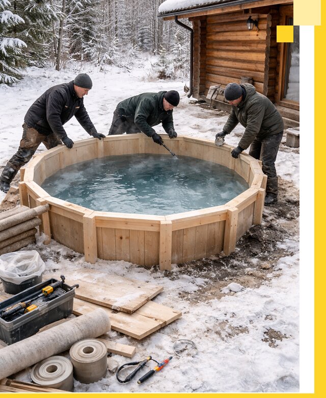 Изготовление и установка ледяных купелей под ключ в Муравленке